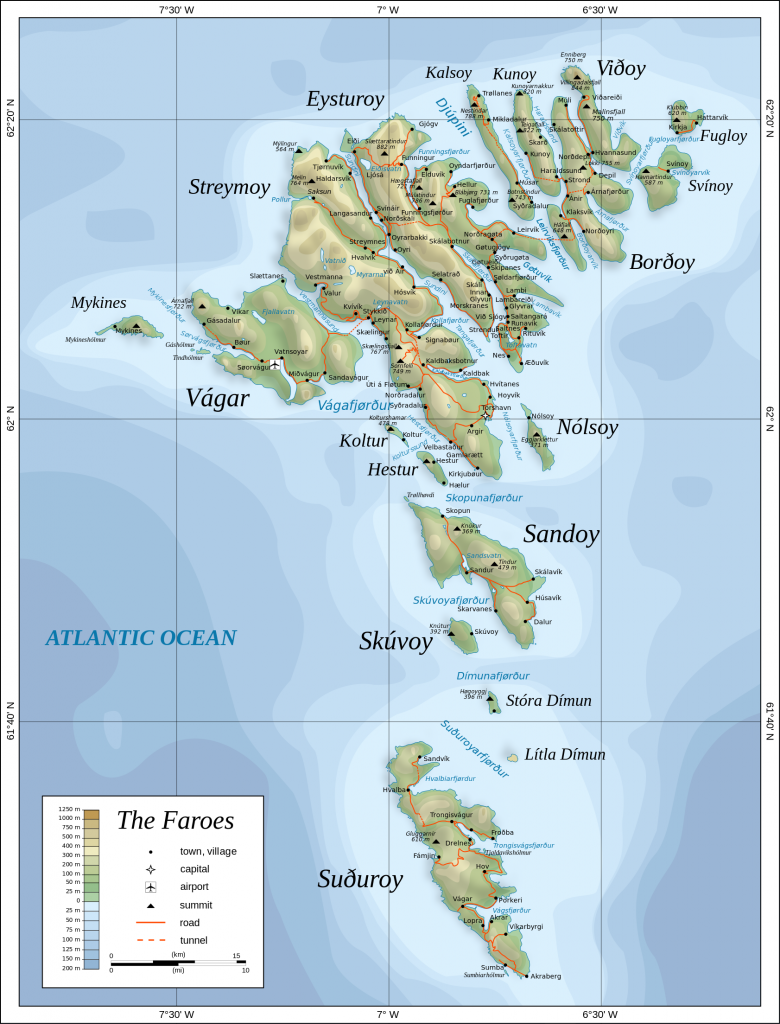 Faroe Map