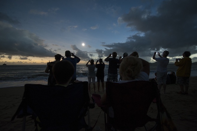 Experiencing totality in 2012 near Palm Cove, North Queensland. (c) 2012, Tourism Tropical North Queensland 