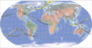 map of next eclipses