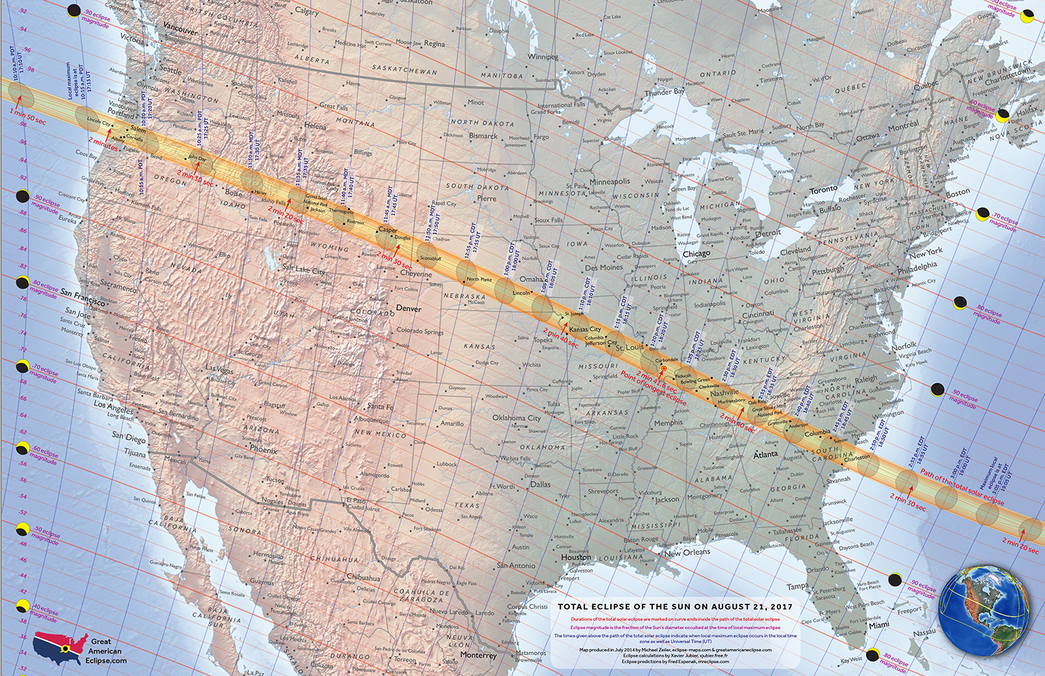 eclipse 2017, path of totality, great american eclipse